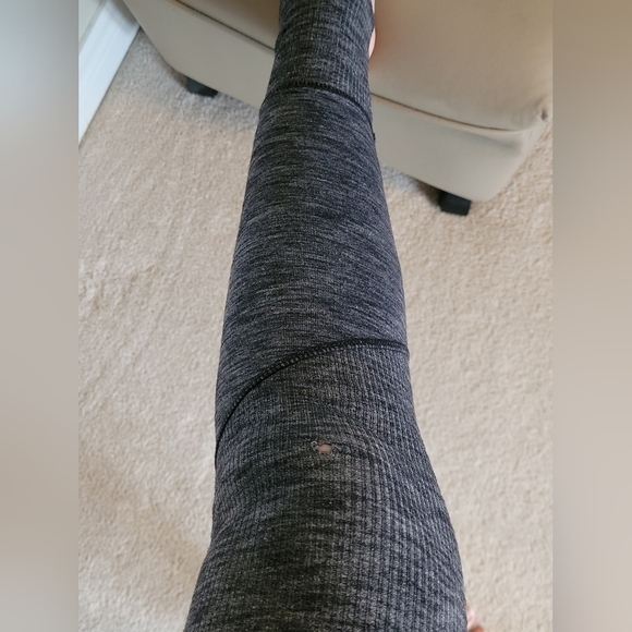 WOMEN'S Athleta Excursion Tight Jogger Leggings Size small dark grey rib knit - Picture 10 of 15